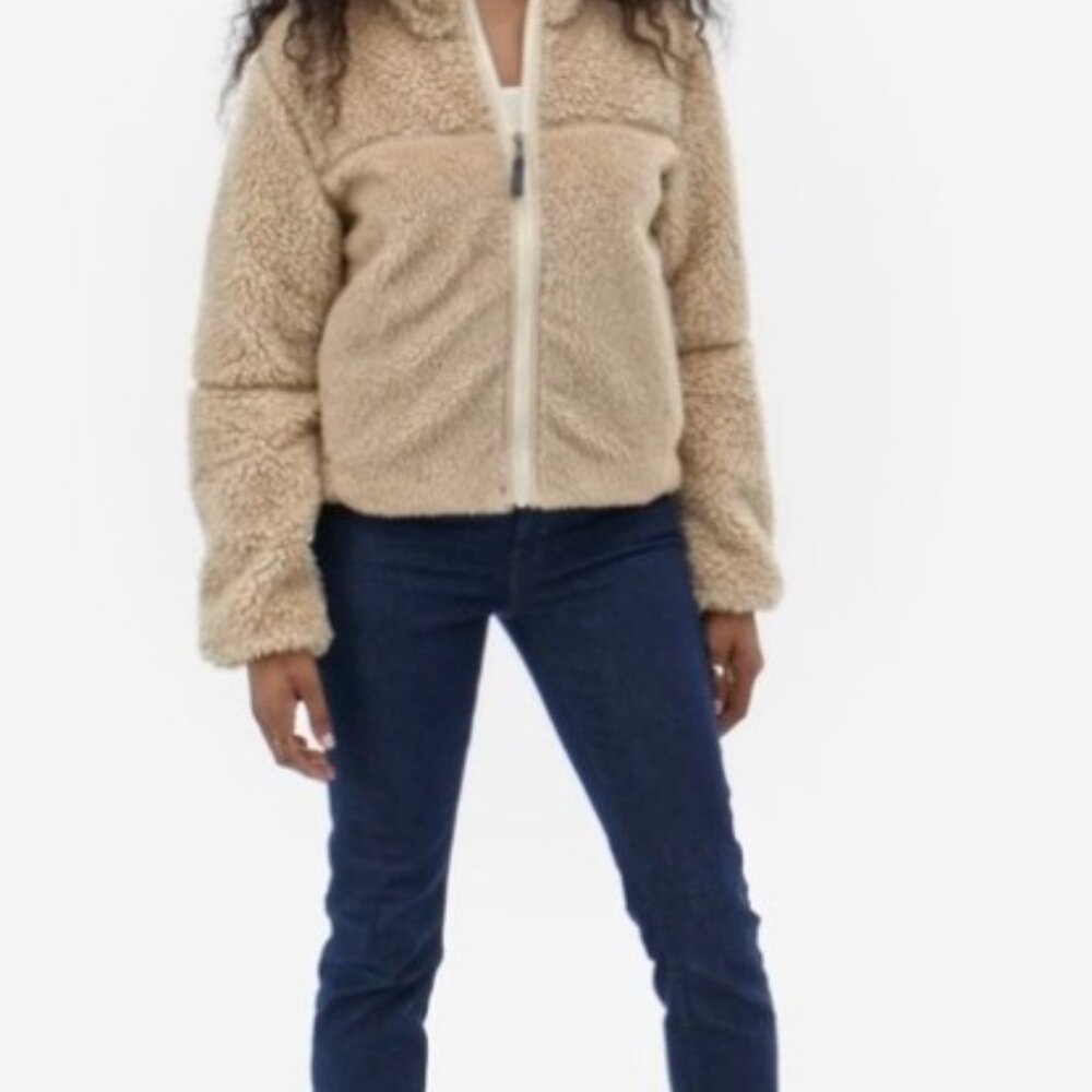 Patagonia Women’s Lunar Dusk High-Pile Sherpa Fleece Jacket Cream Size M STY2309 - Picture 3 of 11